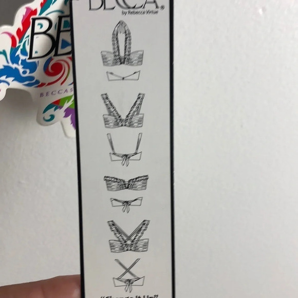 NEW BECCA By Rebecca Virtue Top L Bottom M Swimwear - Picture 10 of 14